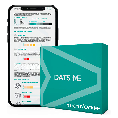 DATS ME – NutritionMe, Test Genético de Nutrición Personalizada, Incluye Kit de ADN