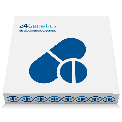 Test de ADN de Ancestros + Farmacogenética - Prueba Genética que Mide Tu Predisposición a más de 40 Medicamentos - Incluye Kit de ADN para Realizar en Casa - 24Genetics